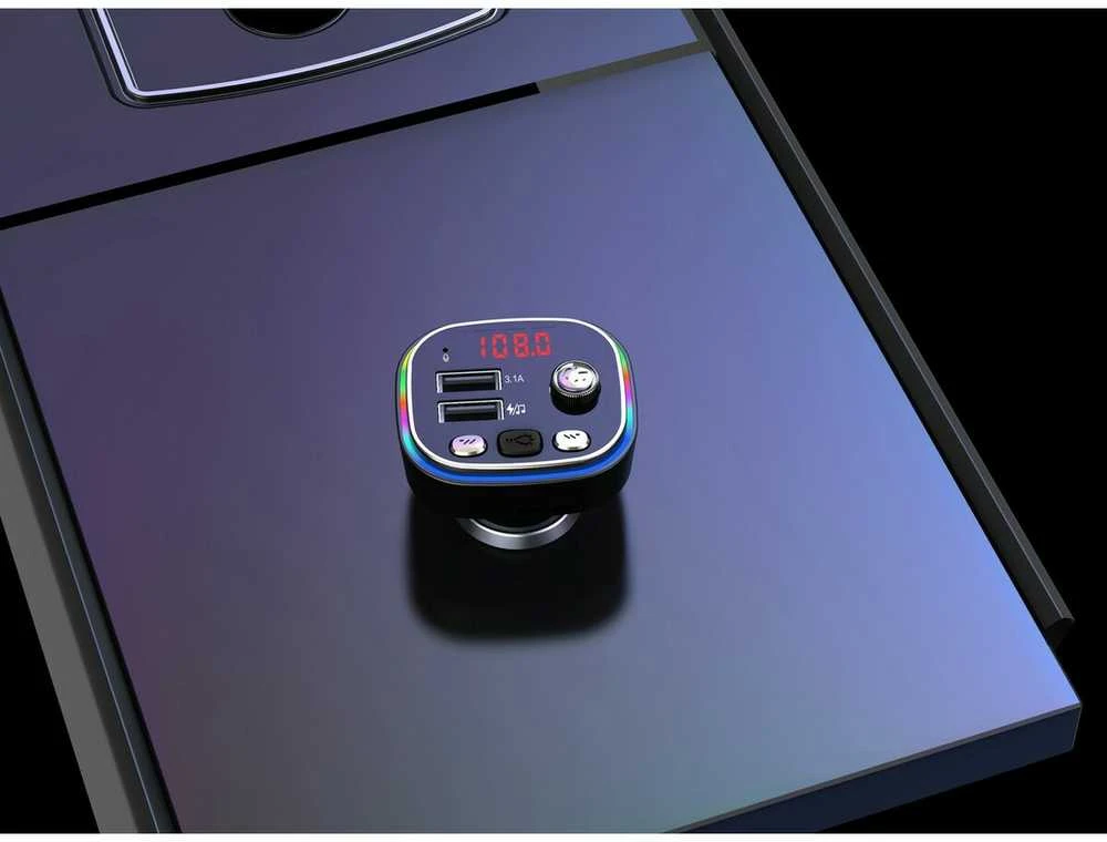 Vakoss TC-B439K FM siųstuvas 87,5 - 108 MHz Bluetooth/USB Juodas