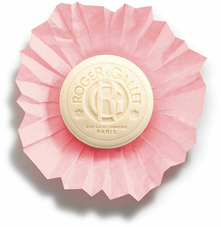 Roger & Gallet Rose The Soap Bar parfumuotas muilas rankoms ir kūnui, 100 g