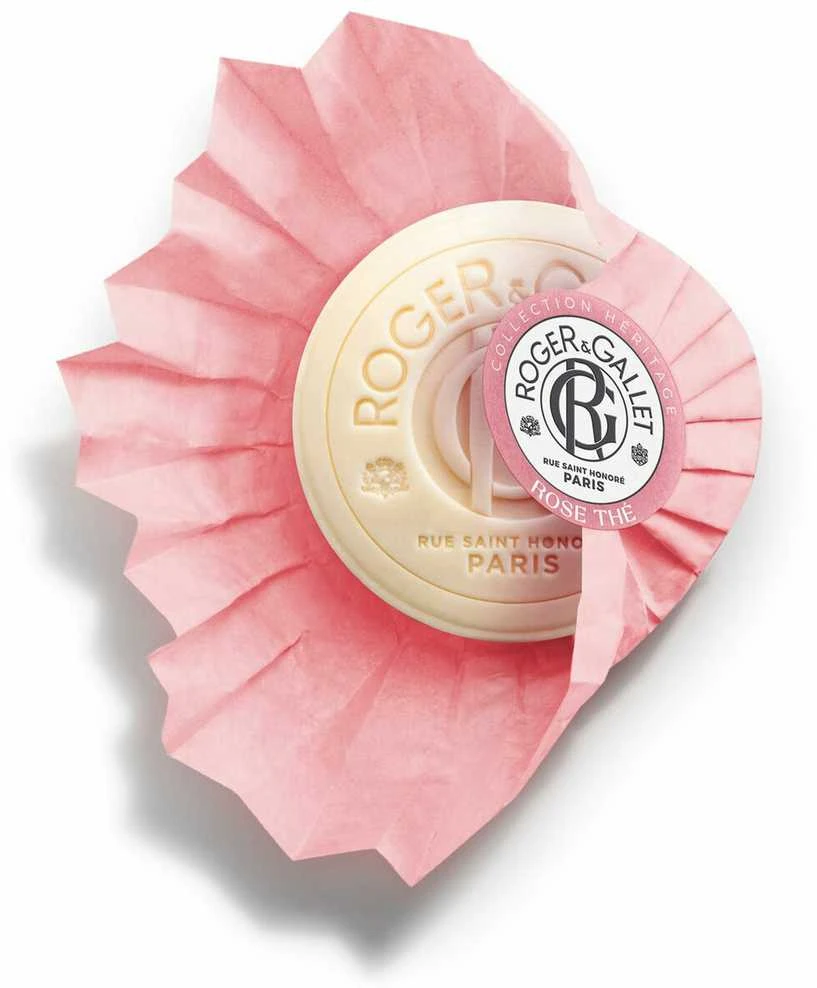 Roger & Gallet Rose The Soap Bar parfumuotas muilas rankoms ir kūnui, 100 g