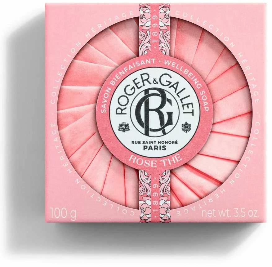 Roger & Gallet Rose The Soap Bar parfumuotas muilas rankoms ir kūnui, 100 g