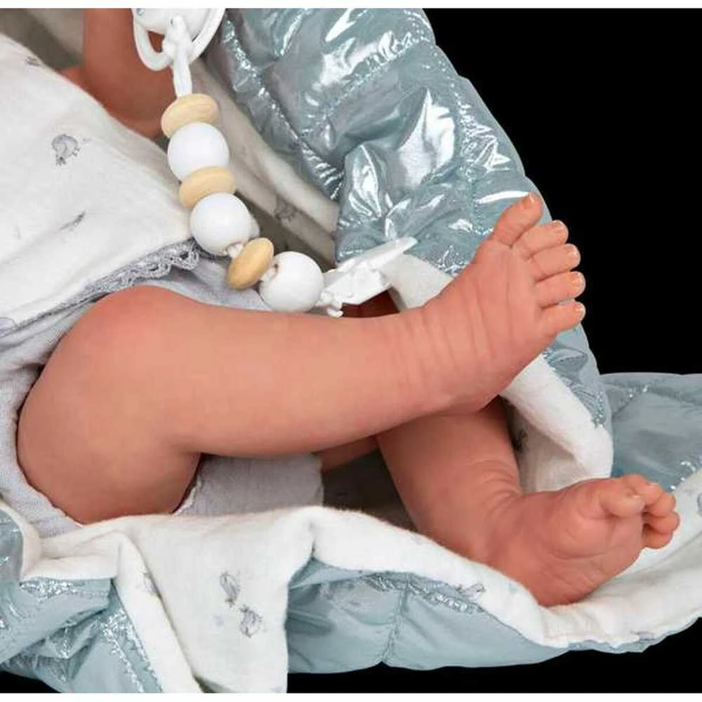 Munecas Arias Reborn lėlytė su blizgiu pleduku, mergaitė, 38 cm