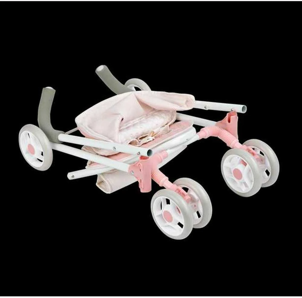 Arias lėlių vežimėlis Balerina – rožinis, sulankstomas, 62 cm