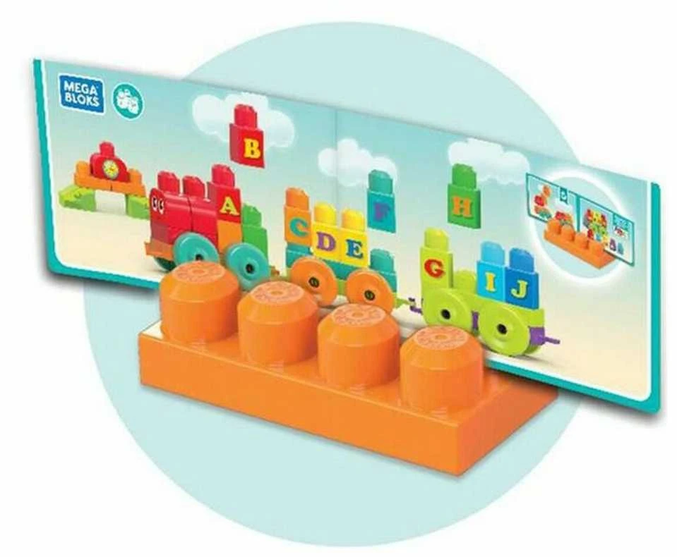 Rinkinys MEGA BLOKS ,,Grojantis traukinys" (50 det.)