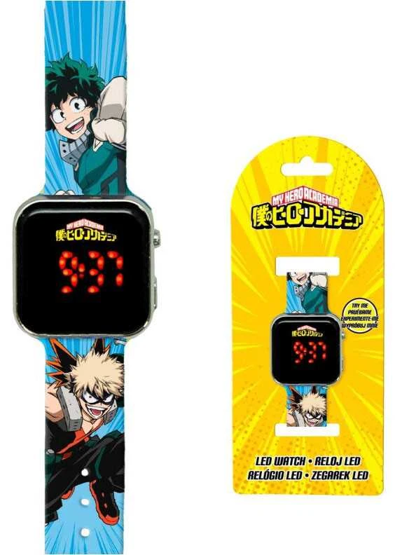 Kids Euroswan Hiszpania Skaitmeninis LED laikrodis "My Hero Academia