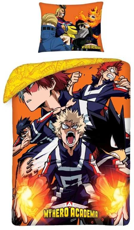 MCU Patalynė medvilnė 140x200 My Hero Academia + maišelis medvilninis pagalvės užvalkalas 70x90 5422BL Halantex