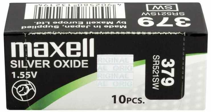 Maxell 379 (SR521SW) baterijos 1 vnt.