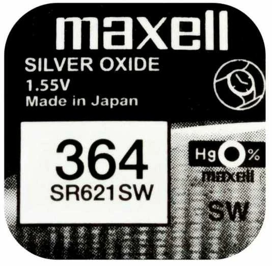 Baterija - Maxell 364 (SR621SW) 1.55V mygtukinė baterija