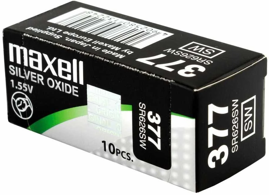 Maxell 377 SR626SW baterijų pakuotė