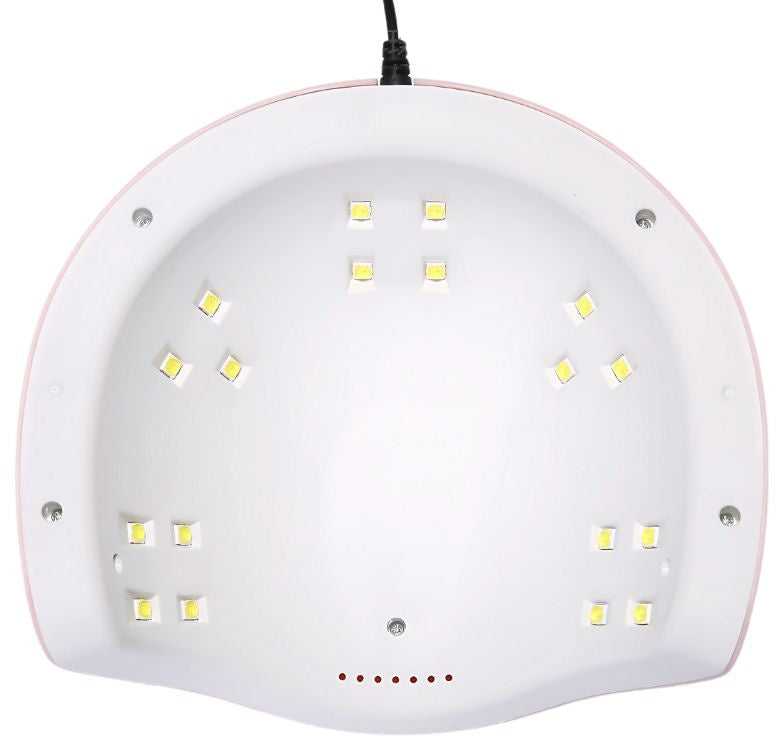 Nagų dailės lempa 18 LED UV 54W USB hibridinis gelis stipriam nagų dailės hibridams