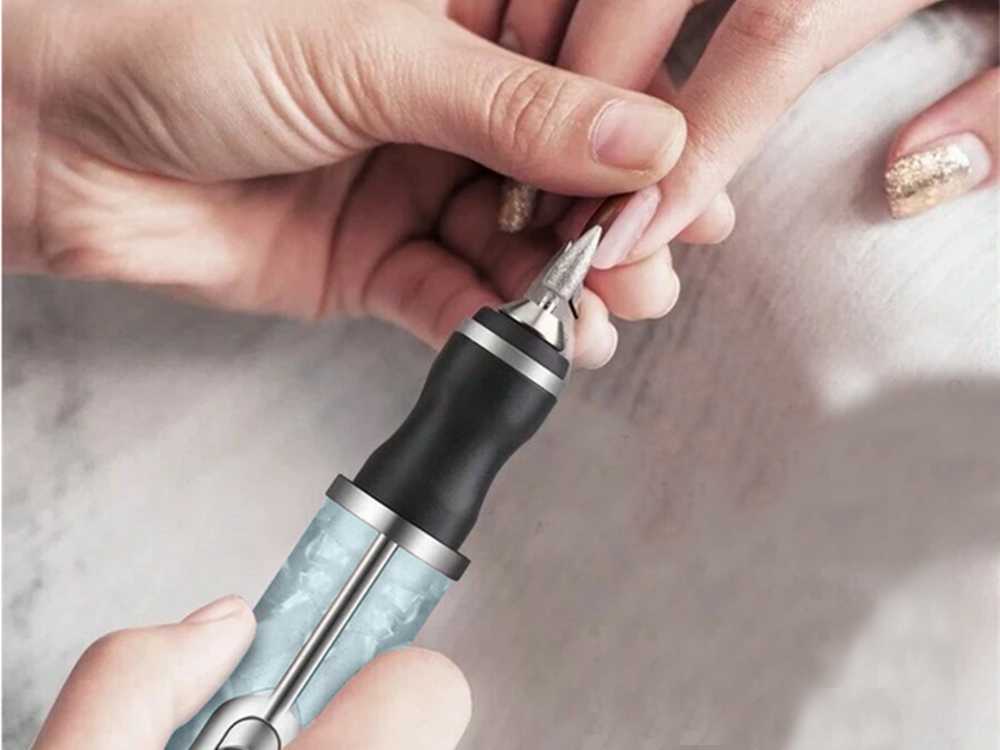 Nagų frezavimo staklės, manikiūro ir pedikiūro pjaustyklės su USB įkraunama baterija