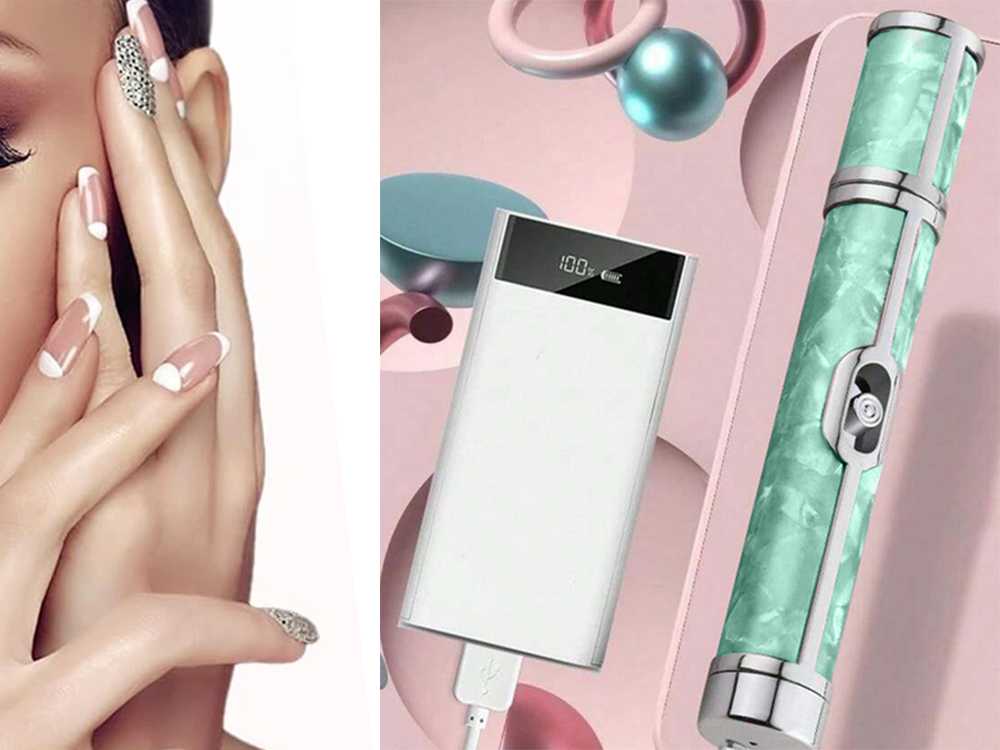 Nagų frezavimo staklės, manikiūro ir pedikiūro pjaustyklės su USB įkraunama baterija