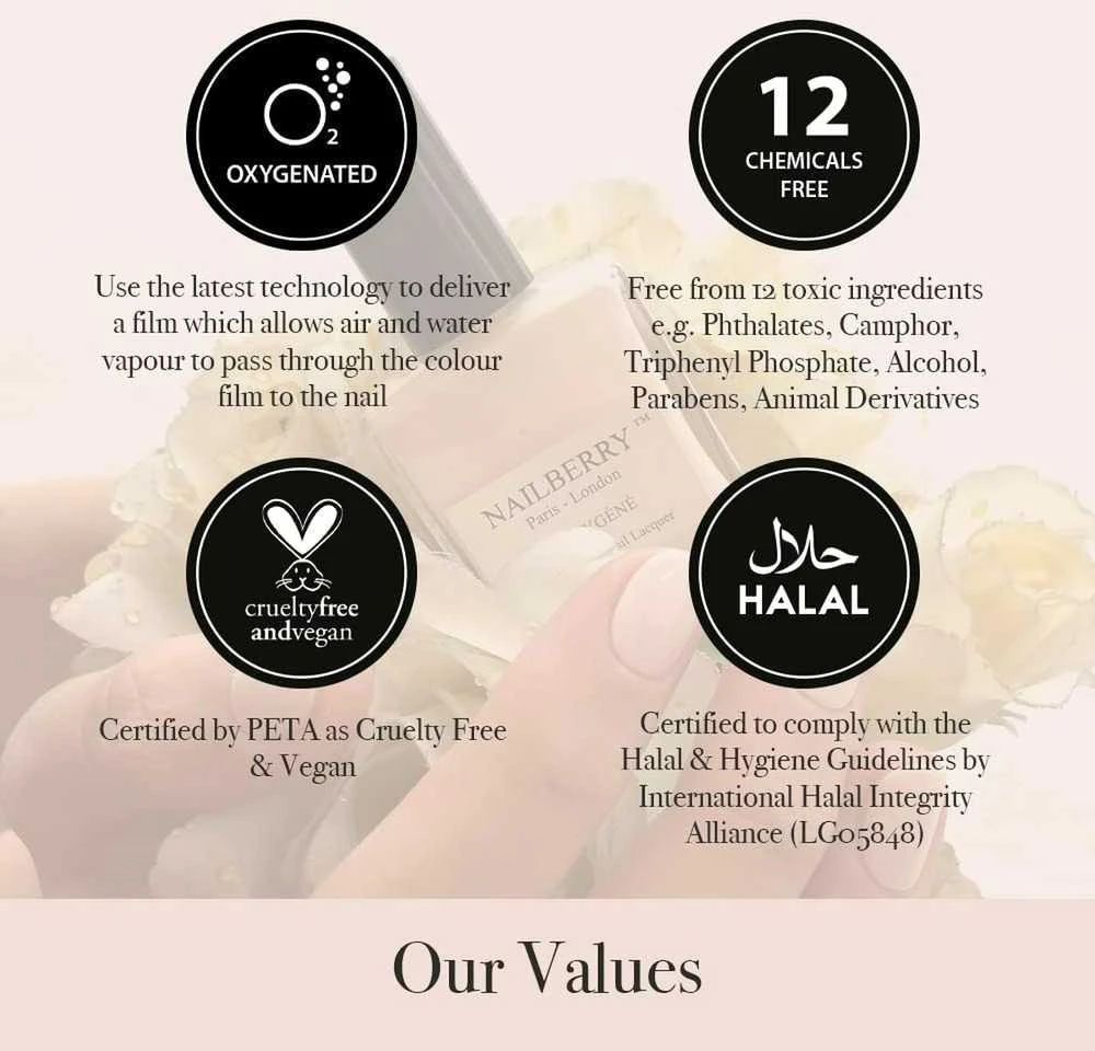 Nailberry Almond nagų lakas, 15 ml