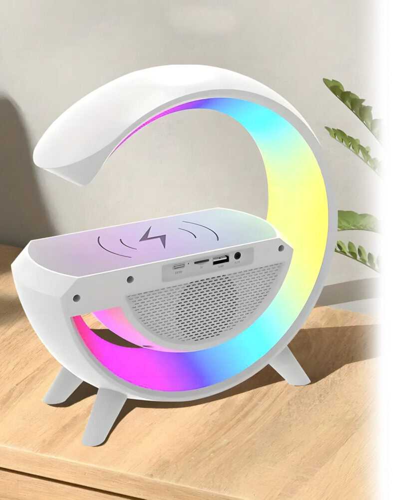 LED RGB stalinė lempa su belaidžiu įkrovikliu