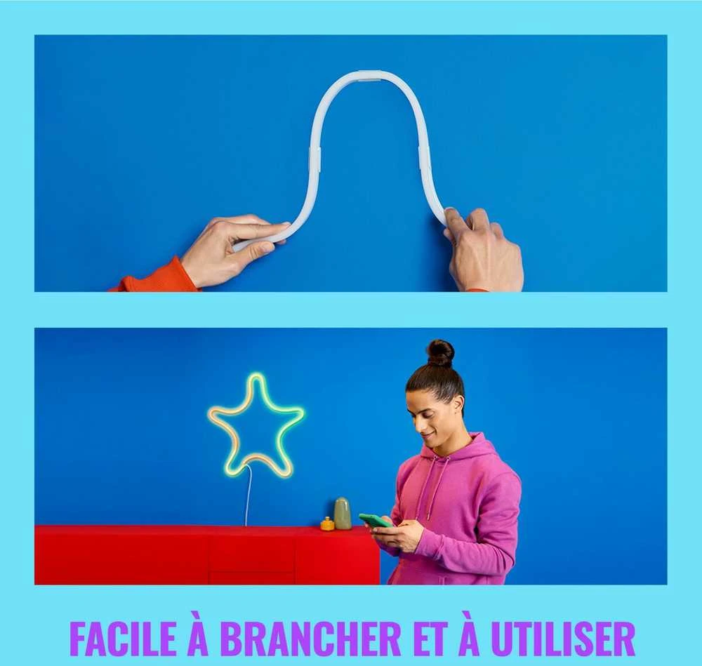 LED lemputė WiZ|Smart WiFi Neon Flex Lightstrip 3m Type-C|24 W|RGB