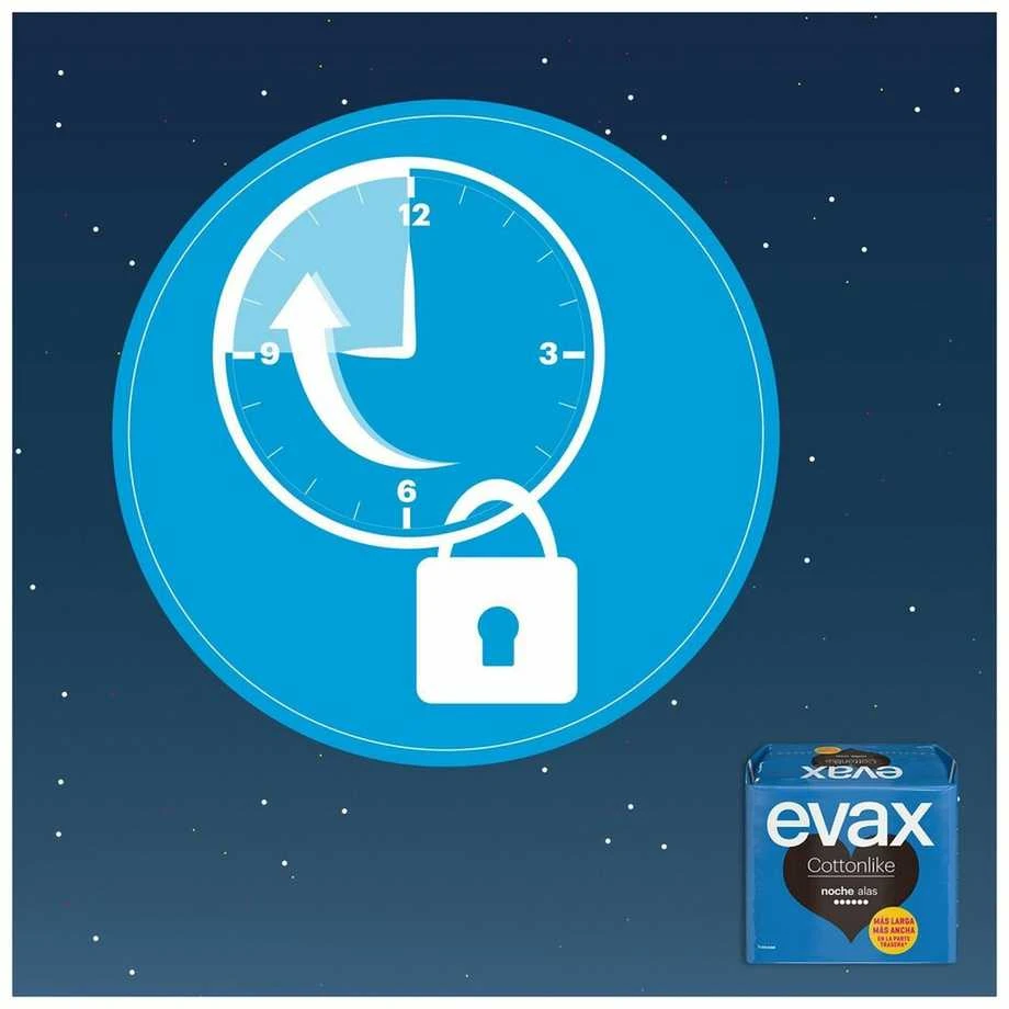 "Evax Cottonlike Night With Wings" higieniniai įklotai 9 vnt