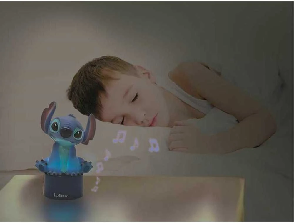 Lexibook Stitch 3D naktinė lemputė su garsiakalbio funkcija