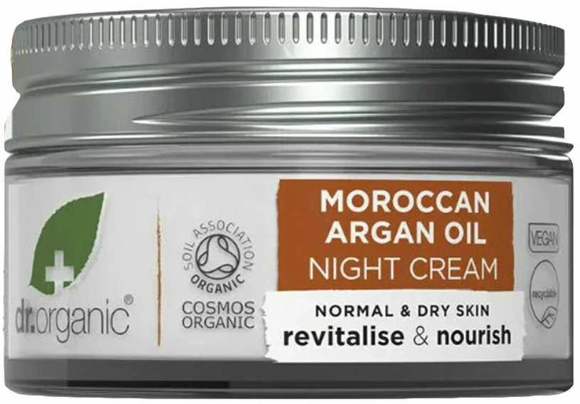 Dr. Organic Maroko argano aliejaus naktinis kremas 50ml