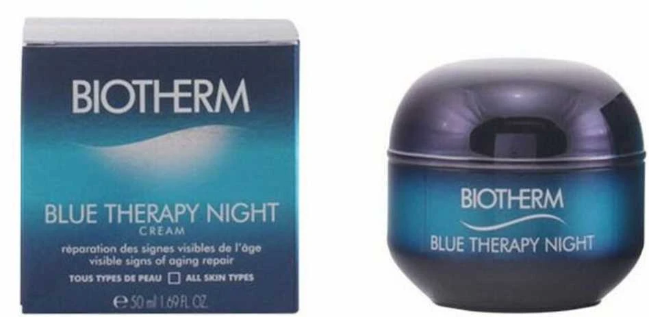 Biotherm Mėlyna Therapy Night Skin Kreminis jauninantis naktinis veido kremas, 50 ml