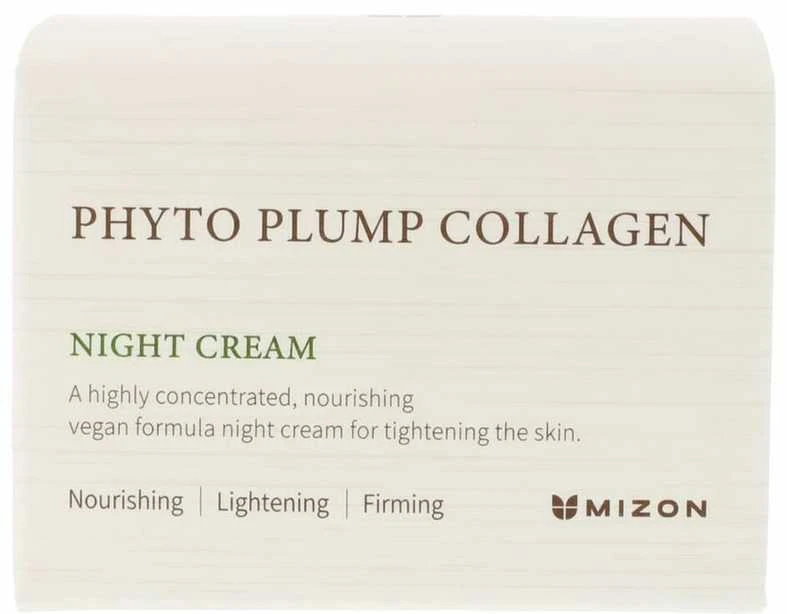 Mizon Naktinis odos kremas Phyto Plump Collagen (Naktinis Kreminis), 50 ml