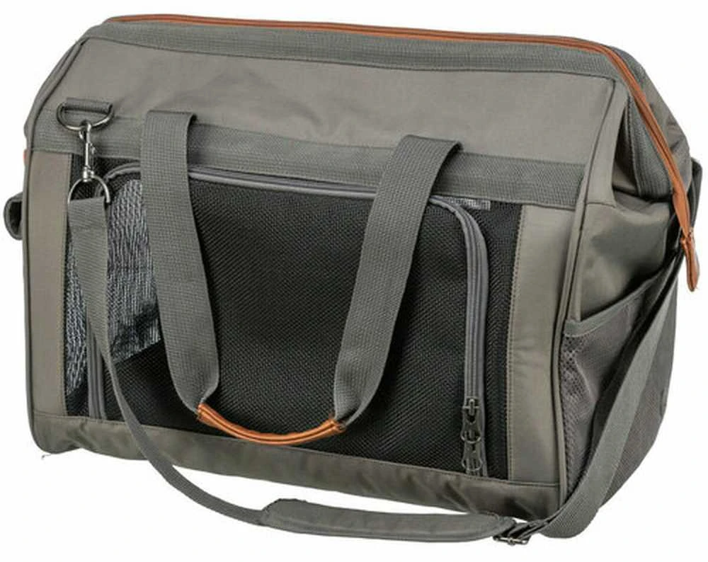 TRIXIE 28909, Minkšta augintinių nešioklė, Augintinių nešioklė lėktuvu, Šuo, 10 kg, Pakraunama iš viršaus ir priekio, Pilka