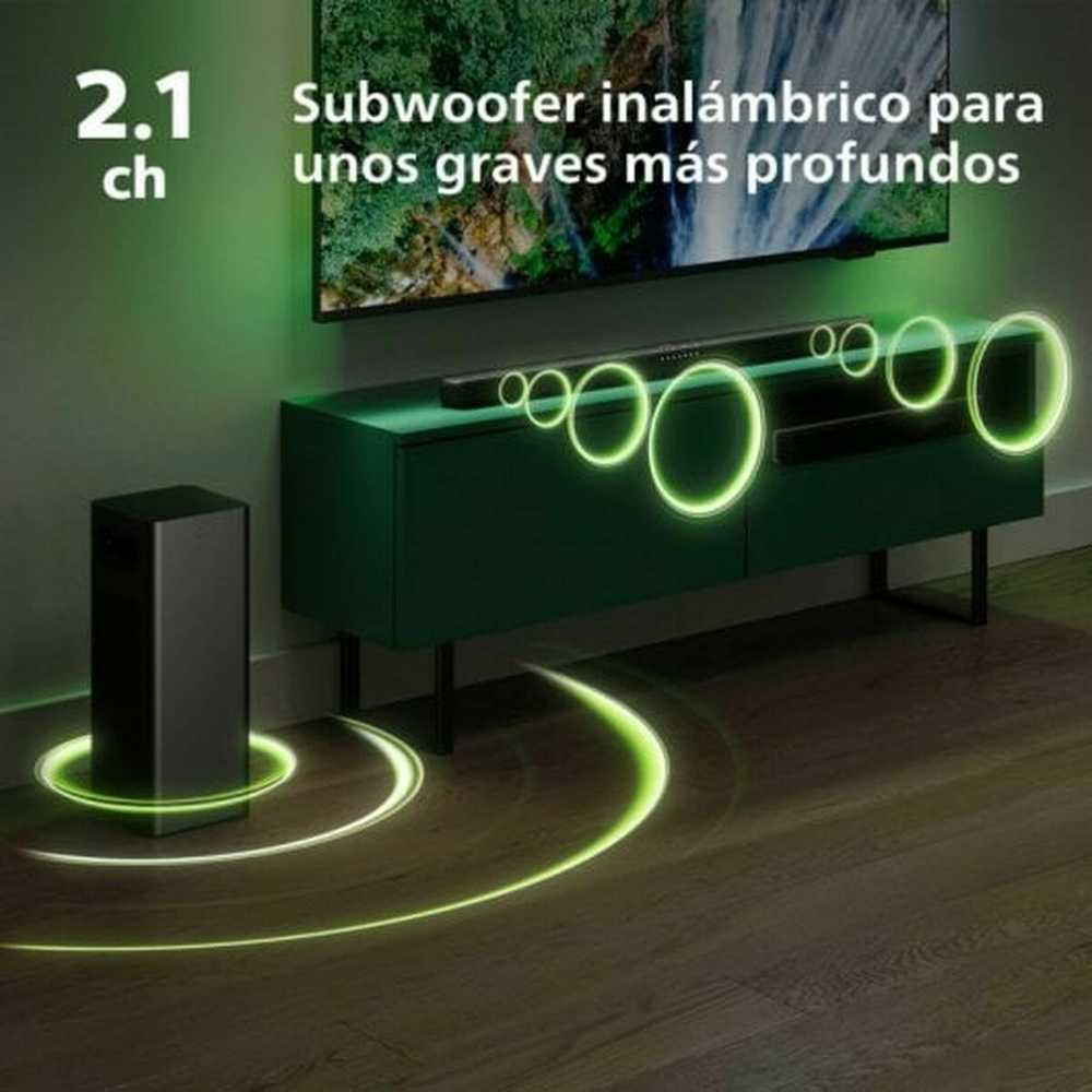 Namų kino sistema Philips 2.1 garso juosta su belaidžiu žemųjų dažnių garsiakalbiu tab6309/10