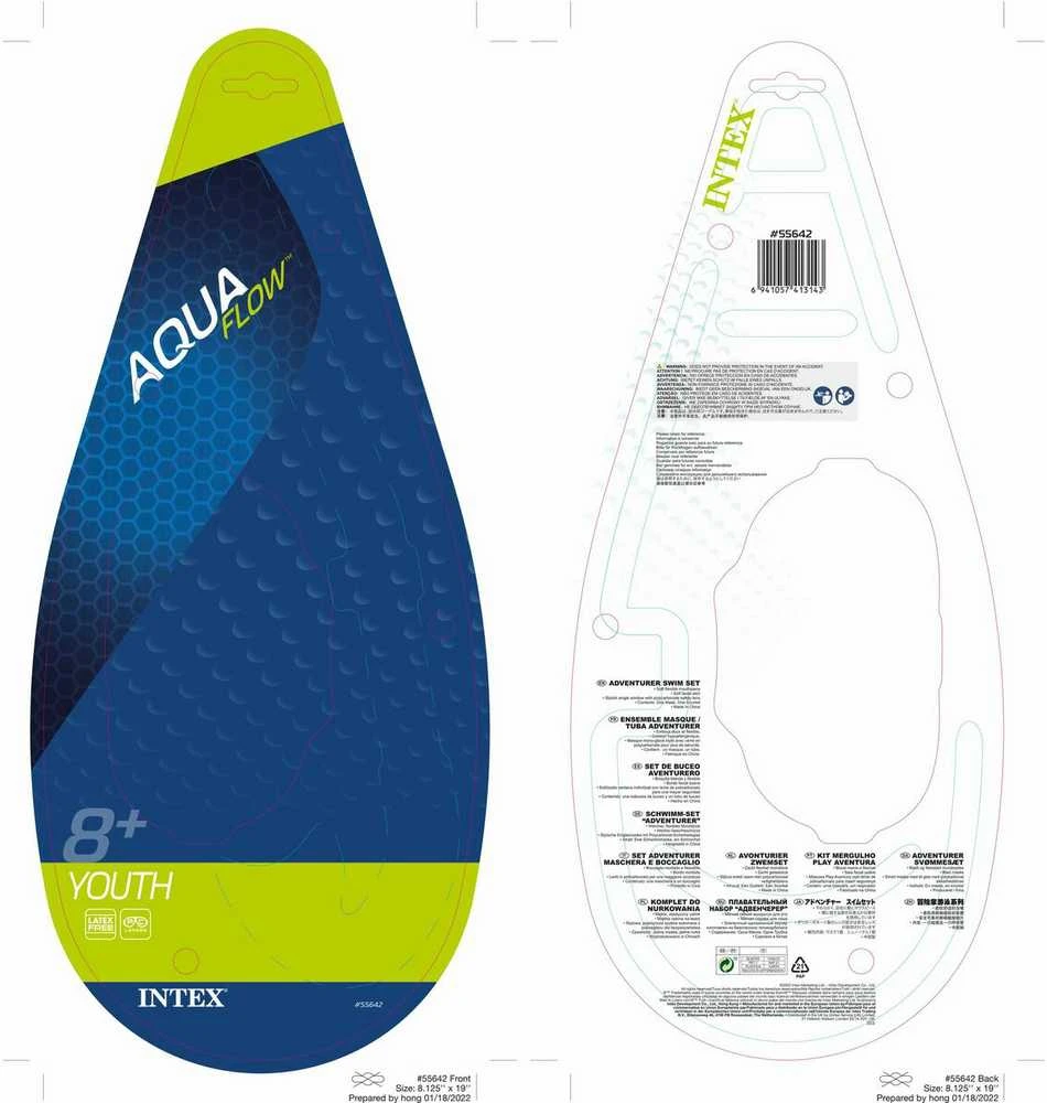 „Intex Adventure“ plaukimo rinkinys (nardymo kaukė / nardymo kaukė)