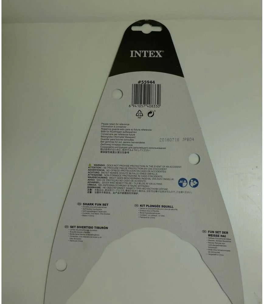 INTEX nardymo rinkinys Rekin kaukė ir vamzdelis 55944