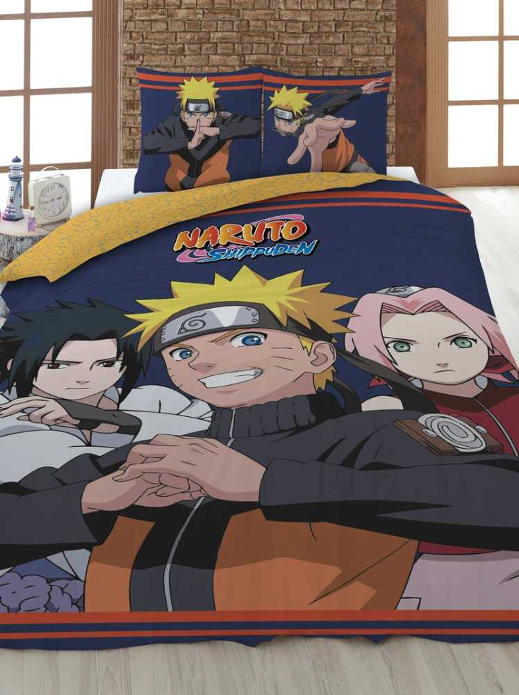 „Naruto Confident Trio“ patalynės komplektas 140–200 cm, 63–63 cm mikropluošto