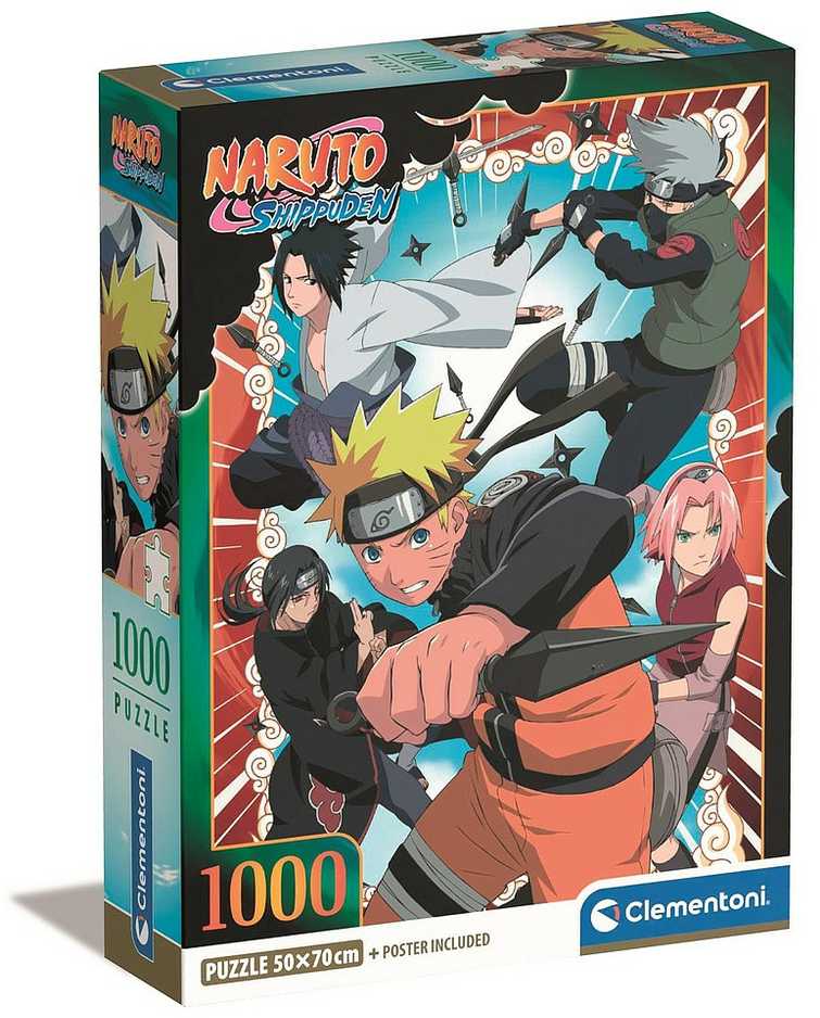 Clementoni Dėlionė 1000 vnt. - Naruto Shippuden