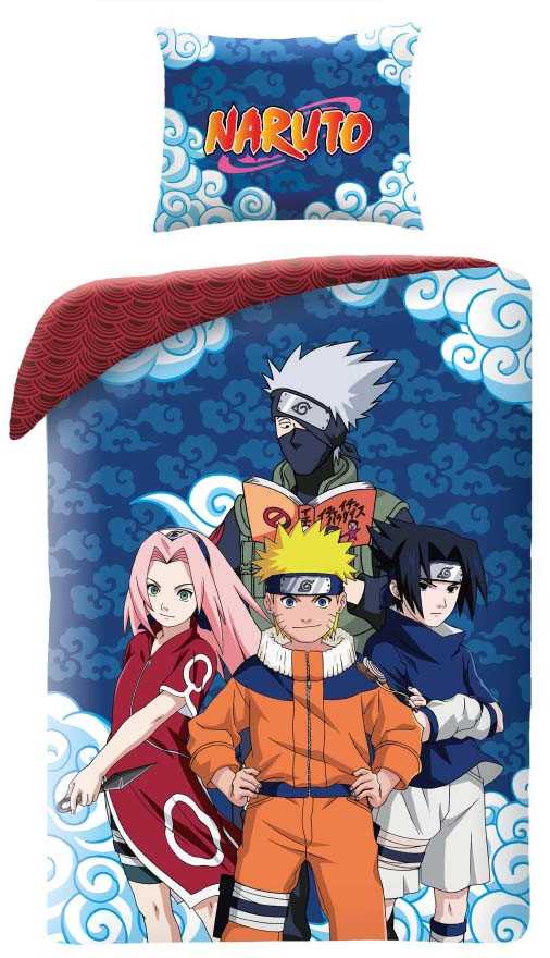 Patalynės komplektas MCU Patalynė medvilninė 140x200 Naruto užvalkalas 70x90 3257BL Halantex