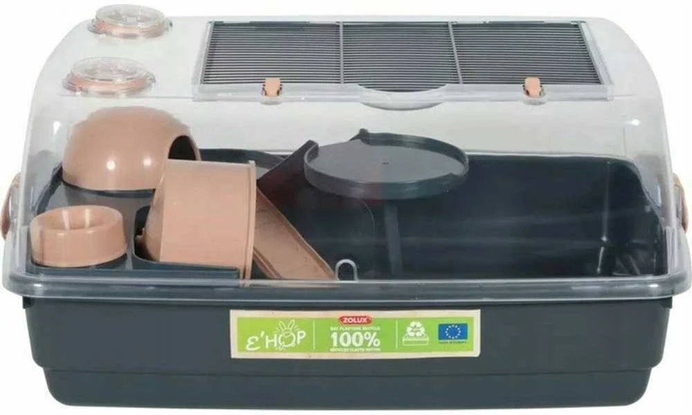 ZOLUX EHOP cage for hamster 55 cm - pilkas-pink