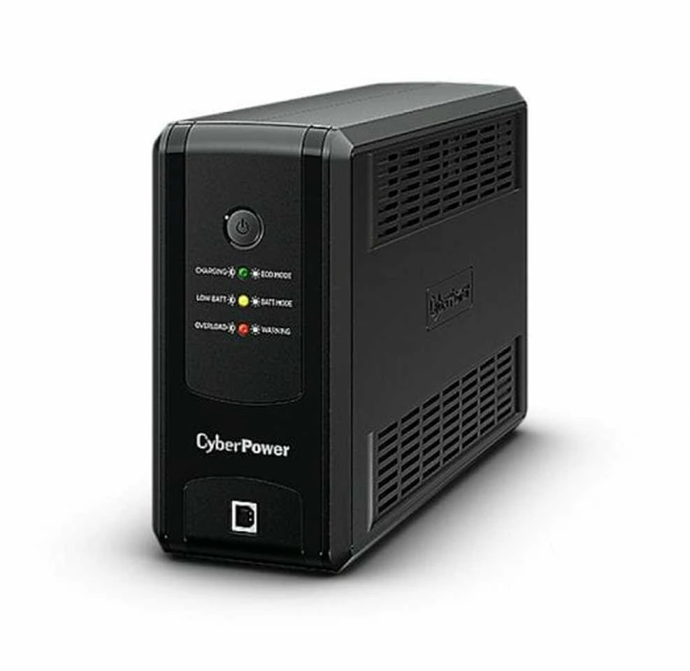 CYBERPOWER UT850EG Line-Interactive 850VA LED AVR USB HID suderinama Output 3 Schuko juodas