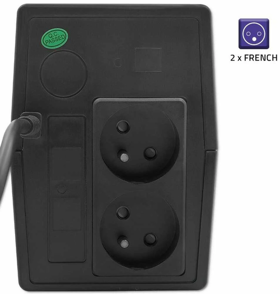 QOLTEC 53772 nepertraukiamo maitinimo linijos interaktyvus monolitas 650VA 360W