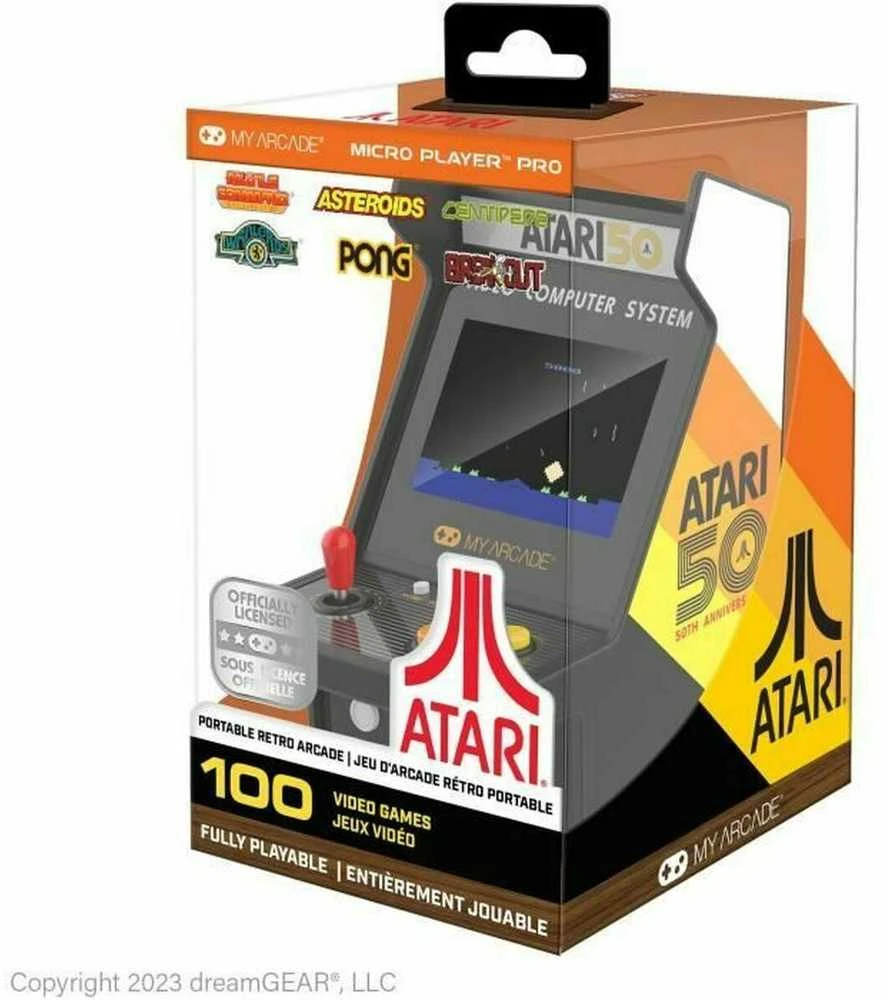 MY ARCADE Mano Arkadinis Mikro Grotuvas Pro Atari 100 Žaidimų 6,75"