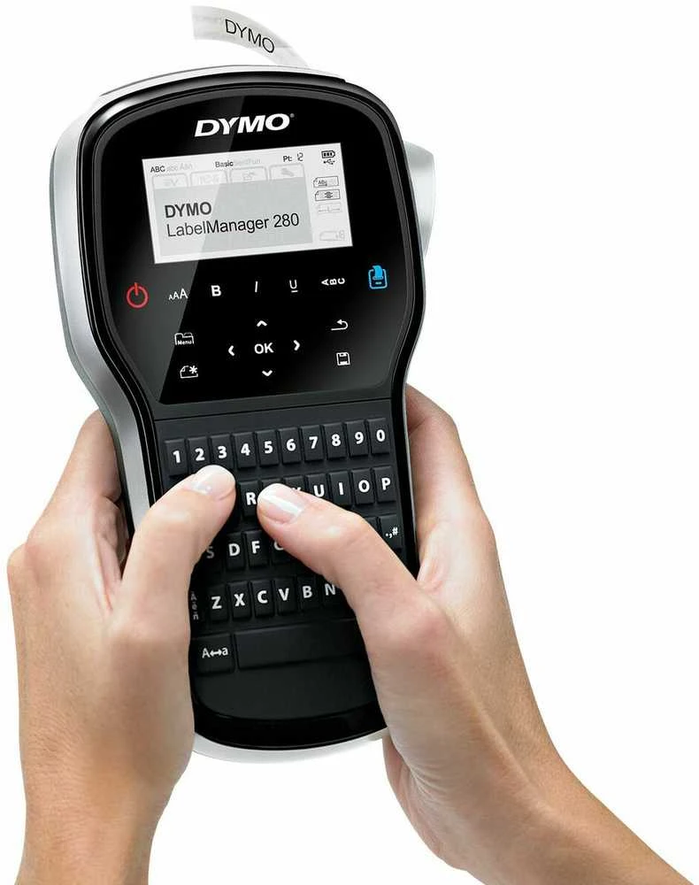 DYMO LabelManager 280™ QWY Kitcase etikečių spausdintuvas Perkėlimas terminiu būdu Vielinis D1 QWERTY