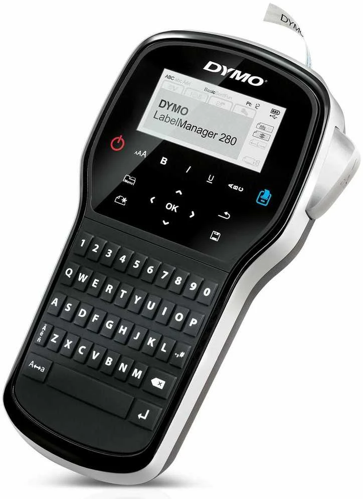 DYMO LabelManager 280™ QWY Kitcase etikečių spausdintuvas Perkėlimas terminiu būdu Vielinis D1 QWERTY