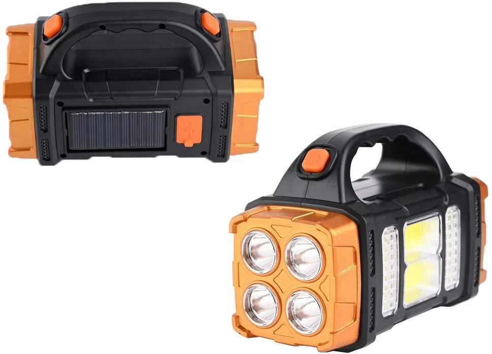 Nešiojama saulės lempa su LED ir powerbank funkcija HB-2678