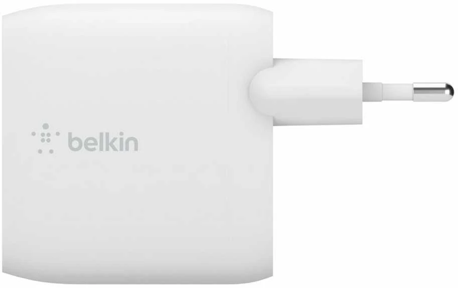 Įkroviklis Belkin Boost Charge 24W 2xUSB-A + USB-A to USB-C cable 1.0m baltas