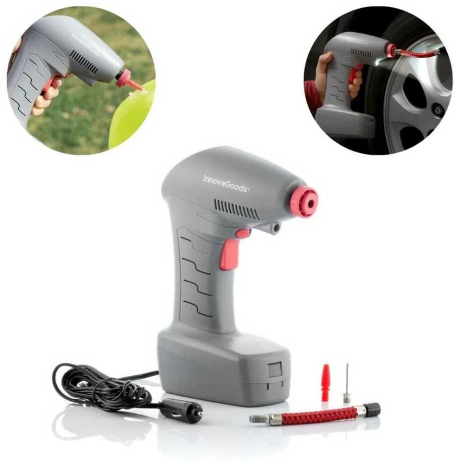 kompresorius automobilinis InnovaGoods przenośny kompresorius powietrza LED Airpro+ [V0103048]