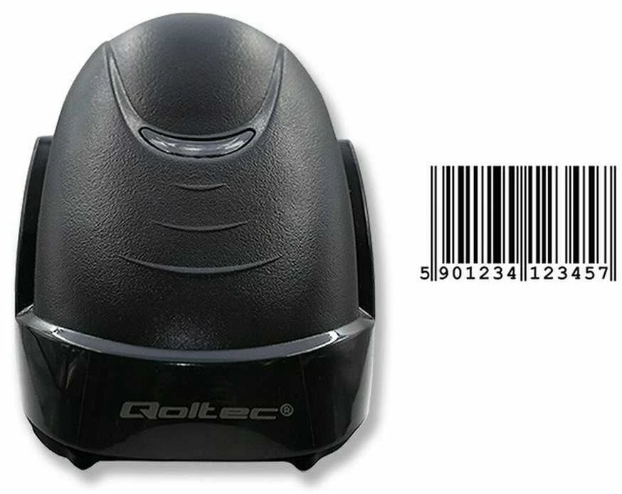 QOLTEC 50876 lazerinis scanner 1D USB Juodas