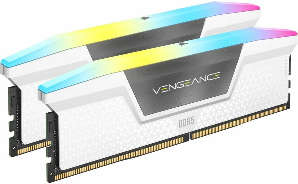 Corsair Vengeance DDR5 RGB baltos atminties moduliai