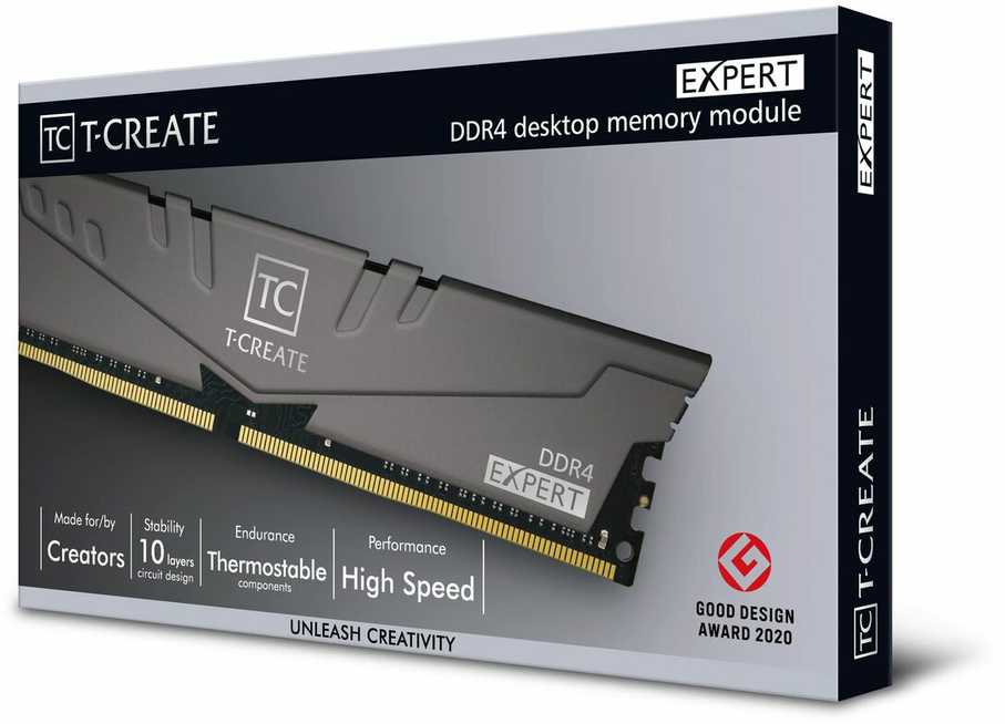 Vidinė atmintis (RAM) TeamGroup T-Create Expert Black, DDR4, 32GB, 3200MHz