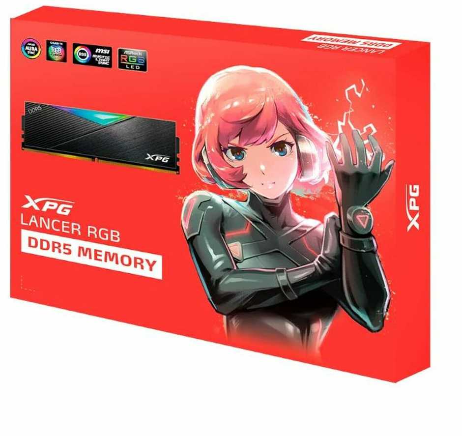 RAM XPG (ADATA) ADATA XPG LANCER DDR5 32GB 2x16GB UDIMM 6000MHz 1.35V 30-40-40 Juodas