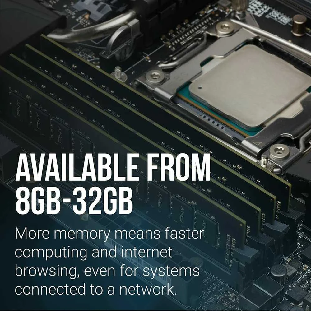 RAM PNY MD16GSD43200-TB atminties modulis 16 GB 1 x 16 GB DDR4 288-pin DIMM