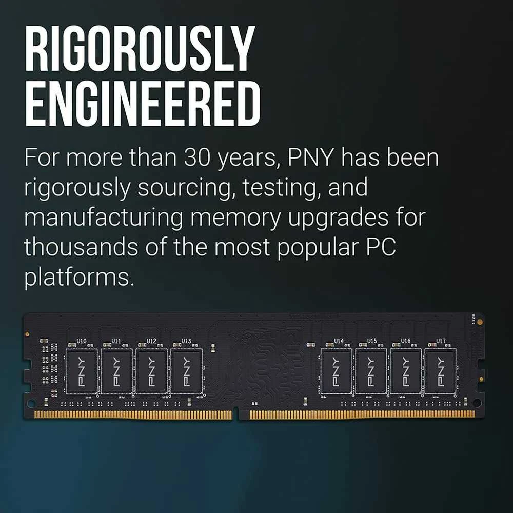 RAM PNY MD16GSD43200-TB atminties modulis 16 GB 1 x 16 GB DDR4 288-pin DIMM