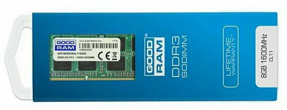 Nešiojamo kompiuterio atmintis RAM modulis - Goodram 4GB DDR3 1600 MHz