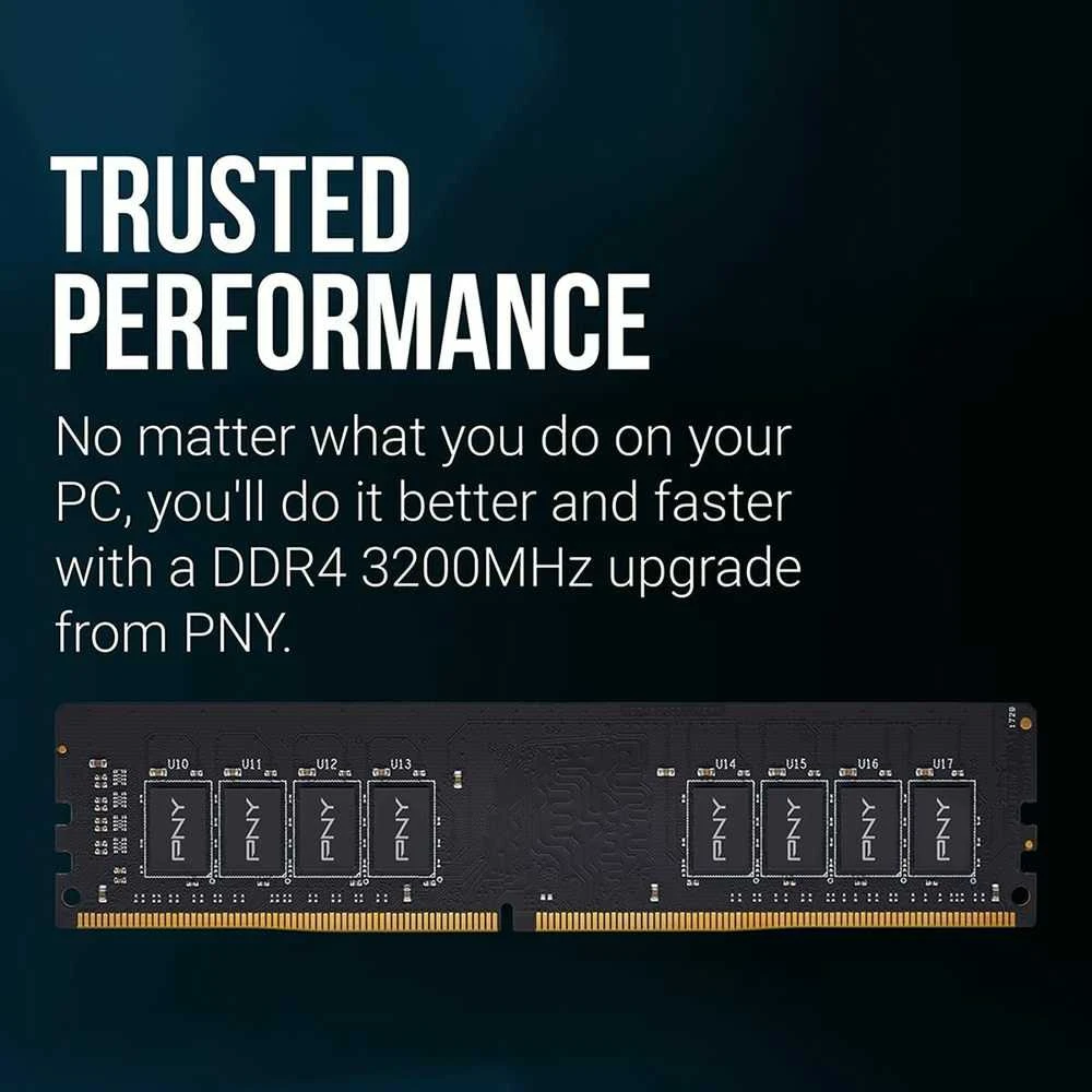 RAM PNY MD16GSD43200-TB atminties modulis 16 GB 1 x 16 GB DDR4 288-pin DIMM