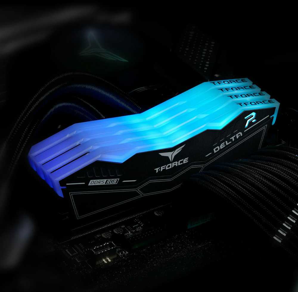 RAM Team Group Delta RGB, DDR5-6000, CL30, 32 GB - juodas