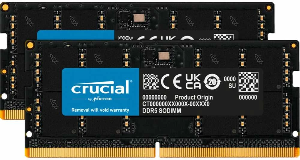 RAM Crucial 64GB [2x32GB 5600MHz DDR5 CL46 SODIMM]