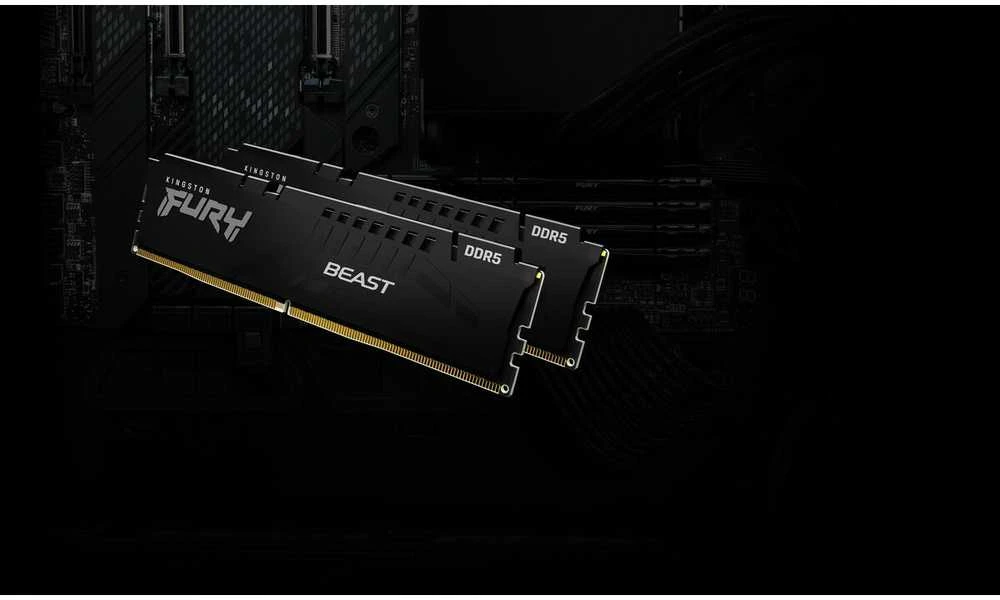 RAM Kingston KF568C34BBEK2-32 32GB 6800MT/s DDR5 CL34 DIMM (Kit of 2) FURY Beast Juodas EXPO | Kingstonas